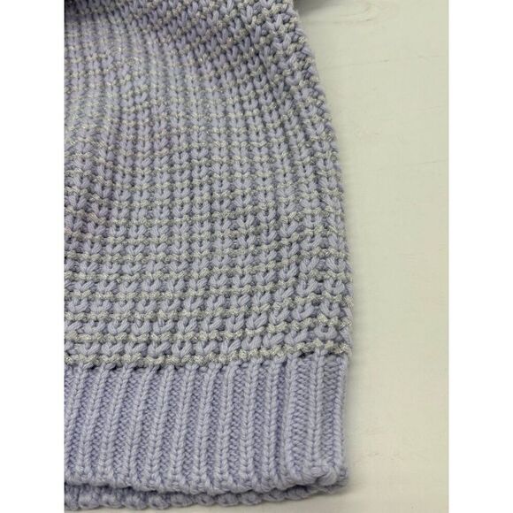 Alfani Metallic Shine Crewneck Sweater, Lavender Cloud, Sz. L - Picture 8 of 9